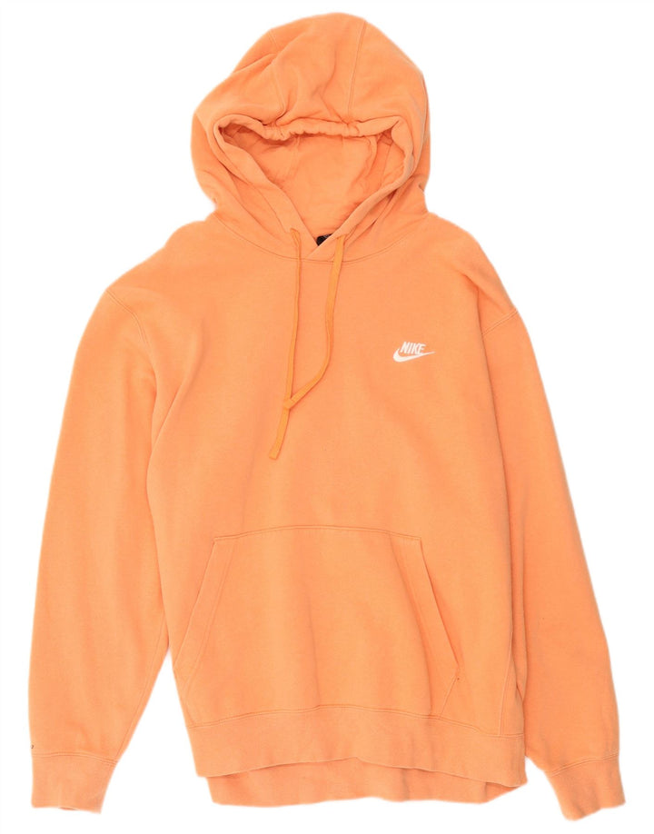 Мужская толстовка с капюшоном Nike XL оранжевого цвета, хлопок