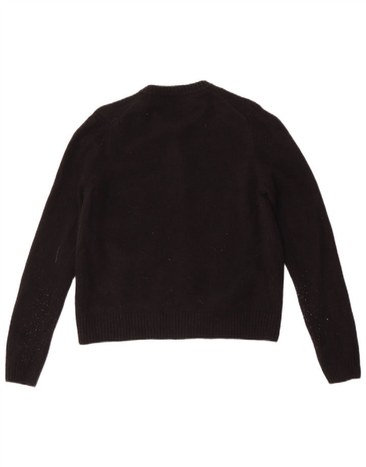 Женский кардиган Zara UK 14, большой черный шерстяной свитер