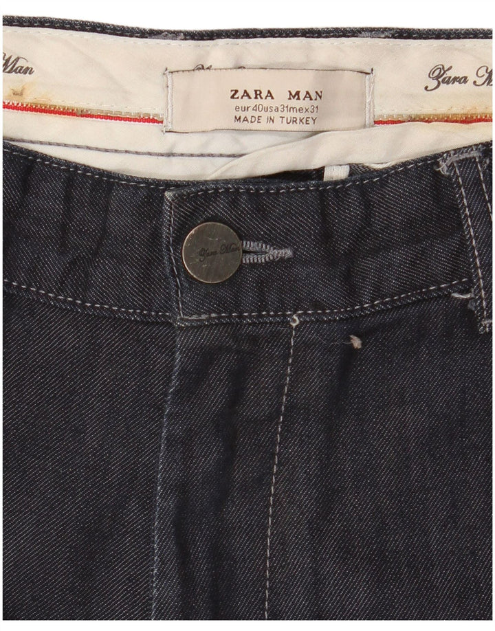 Мужские прямые джинсы Zara EU 40 Medium W31 L34 Темно-синие