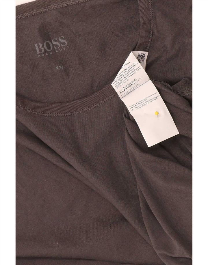 Мужская футболка Hugo Boss Top 2XL Серый хлопок
