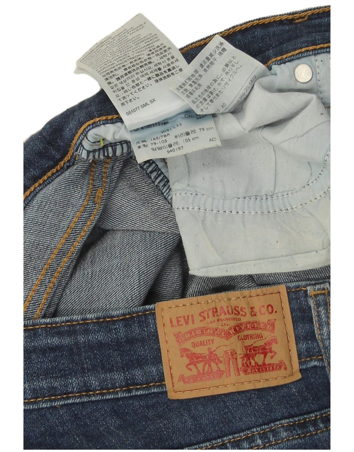 Женские прямые джинсы Levi's 714 W31 L32 синие, хлопок