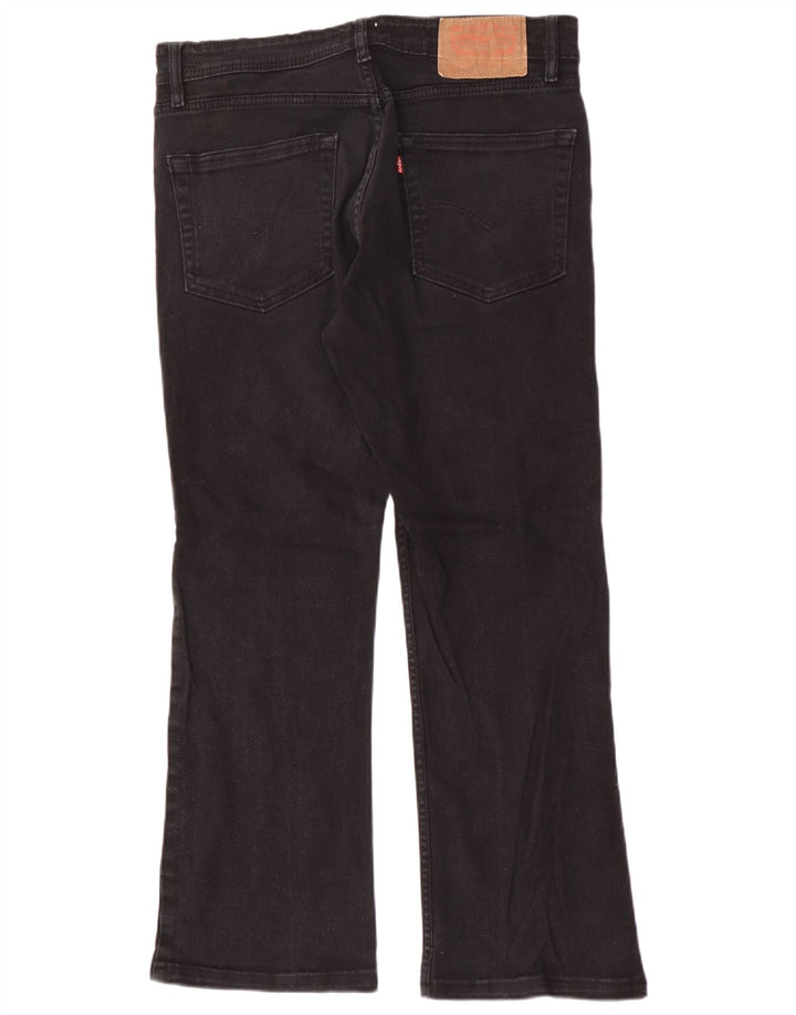 Мужские джинсы Bootcut Levi's W32 L29, черные, хлопковые