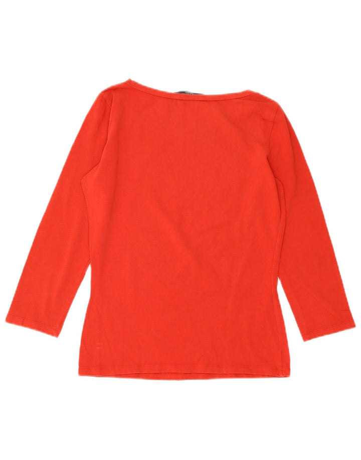 Женский топ выходного дня Max Mara с рукавом 3/4, UK 10, маленький красный