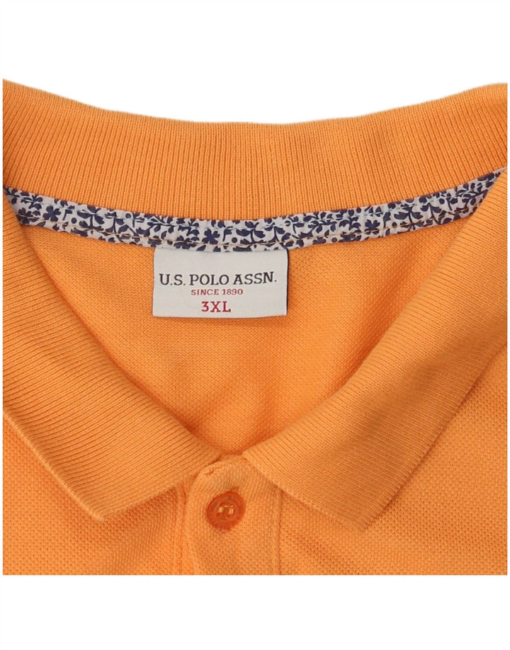 Ассоциация поло США. Мужская рубашка 3XL оранжевая