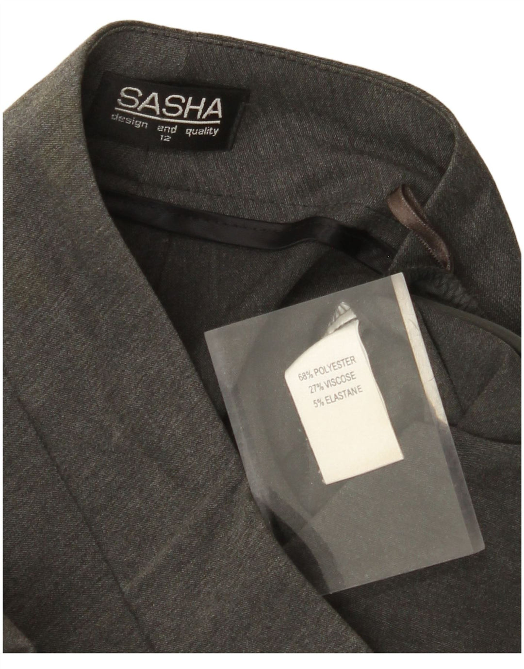 Женские повседневные брюки SASHA Bootcut, размер США 12, большие размеры W32 L32, серый полиэстер