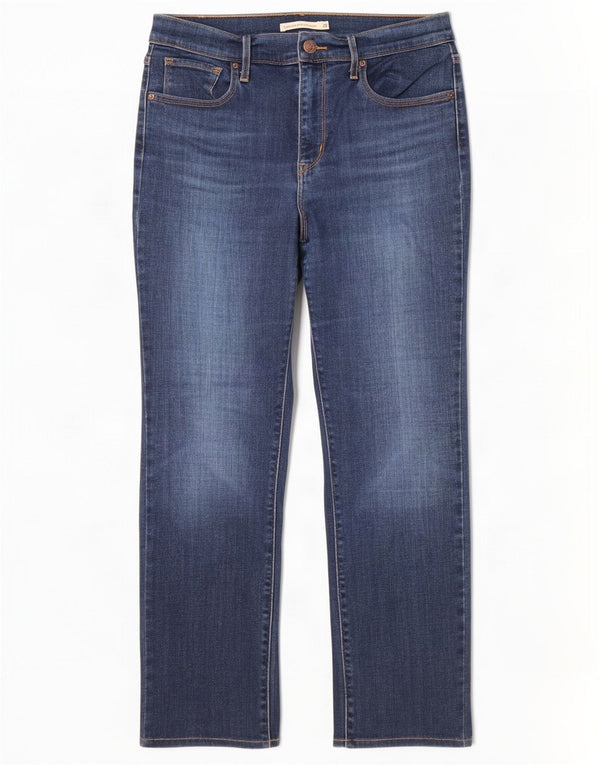 Женские прямые джинсы Levi's 724 с высокой посадкой W29 L26, синие, хлопок