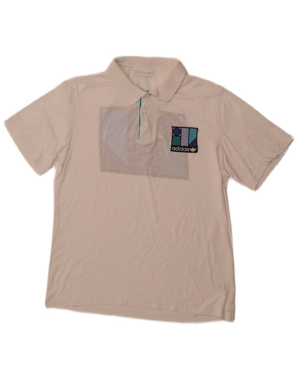 Мужская рубашка-поло ADIDAS IT 50 Medium White Cotton