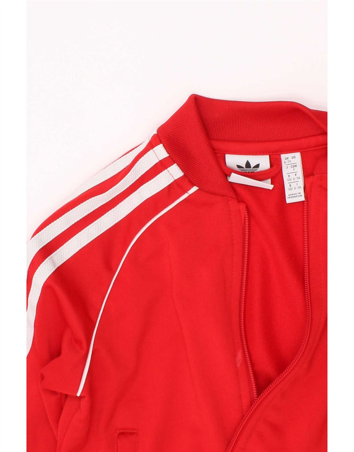 Спортивный костюм Adidas для мальчиков 6-7 лет, красный полиэстер