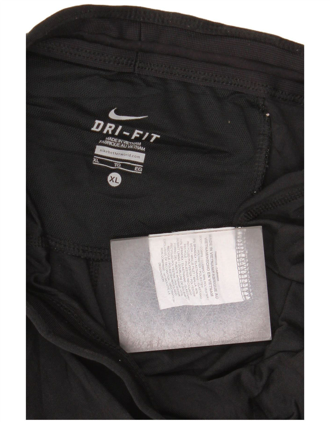 Женские леггинсы-капри Nike Dri Fit UK 18 XL, черный полиэстер