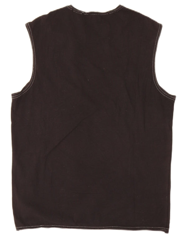 Женский жилет свободного кроя с рисунком Calvin Klein Jeans UK 10, маленький черный