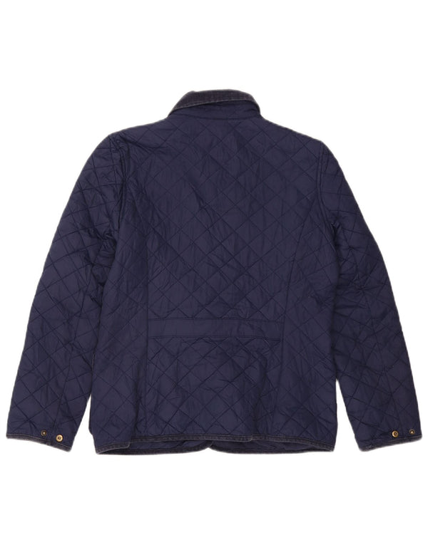 Стеганая куртка Polo Ralph Lauren для девочек 15–16 лет XL, темно-синий полиэстер