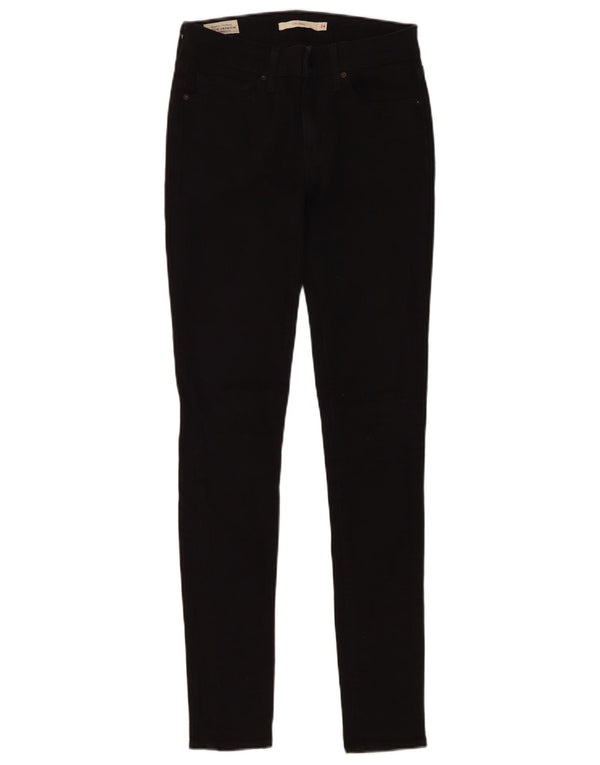 Женские джинсы скинни Levi's 711 W24 L30, черный хлопок