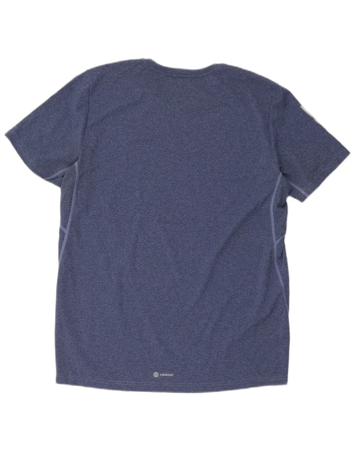 Мужская футболка Adidas Aeroready Regular Fit, большая синяя