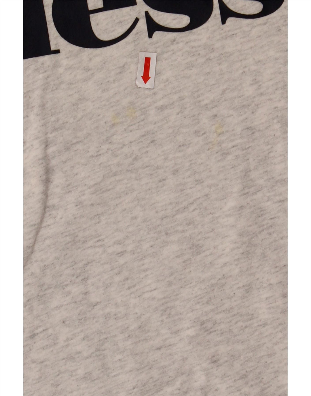 Футболка ELLESSE с рисунком для девочек, топ 12–13 лет, серый хлопок с крапинками