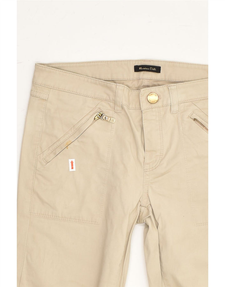 MASSIMO DUTTI Womens Slim Fit Chino Trousers EU 34 2XS W30 L29 Beige | Vintage Massimo Dutti | Thrift | Second-Hand Massimo Dutti | Used Clothing | Messina Hembry 