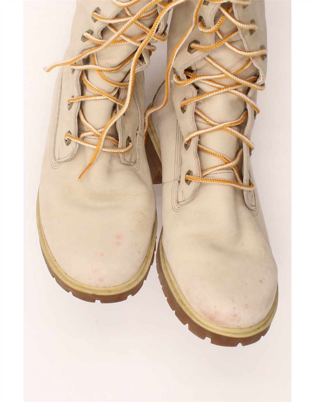 Женские кожаные сапоги до колена Timberland, размер 6, бежевый кожаный, Великобритания