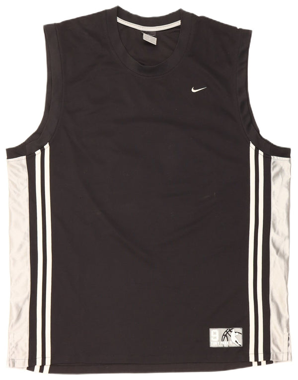 Nike Mens Parker Graphic Vest Top UK 45/47 XL Black Colourblock Polyester