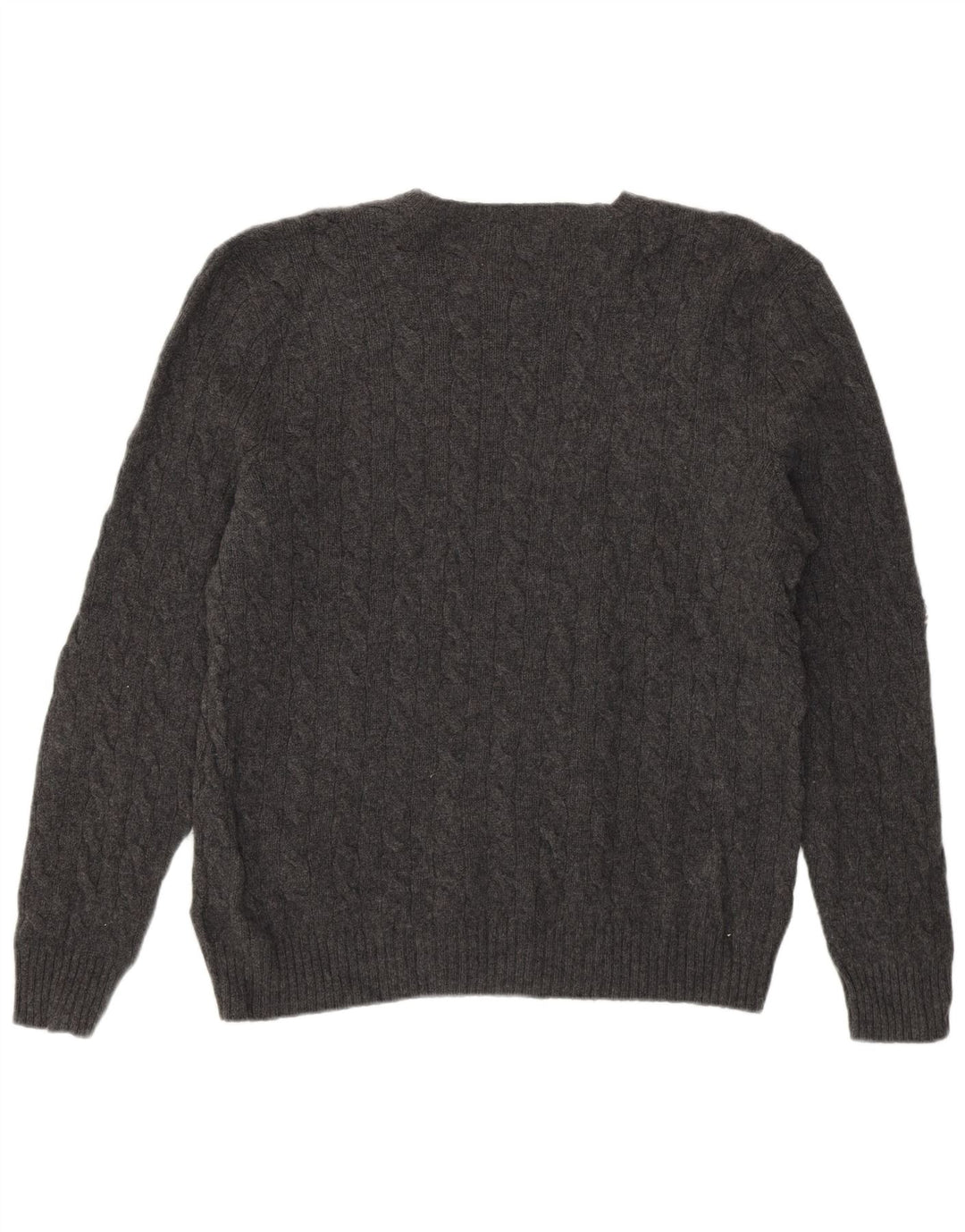 Мужской джемпер с круглым вырезом Polo Ralph Lauren XL, серая шерсть