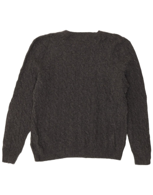 Мужской джемпер с круглым вырезом Polo Ralph Lauren XL, серая шерсть