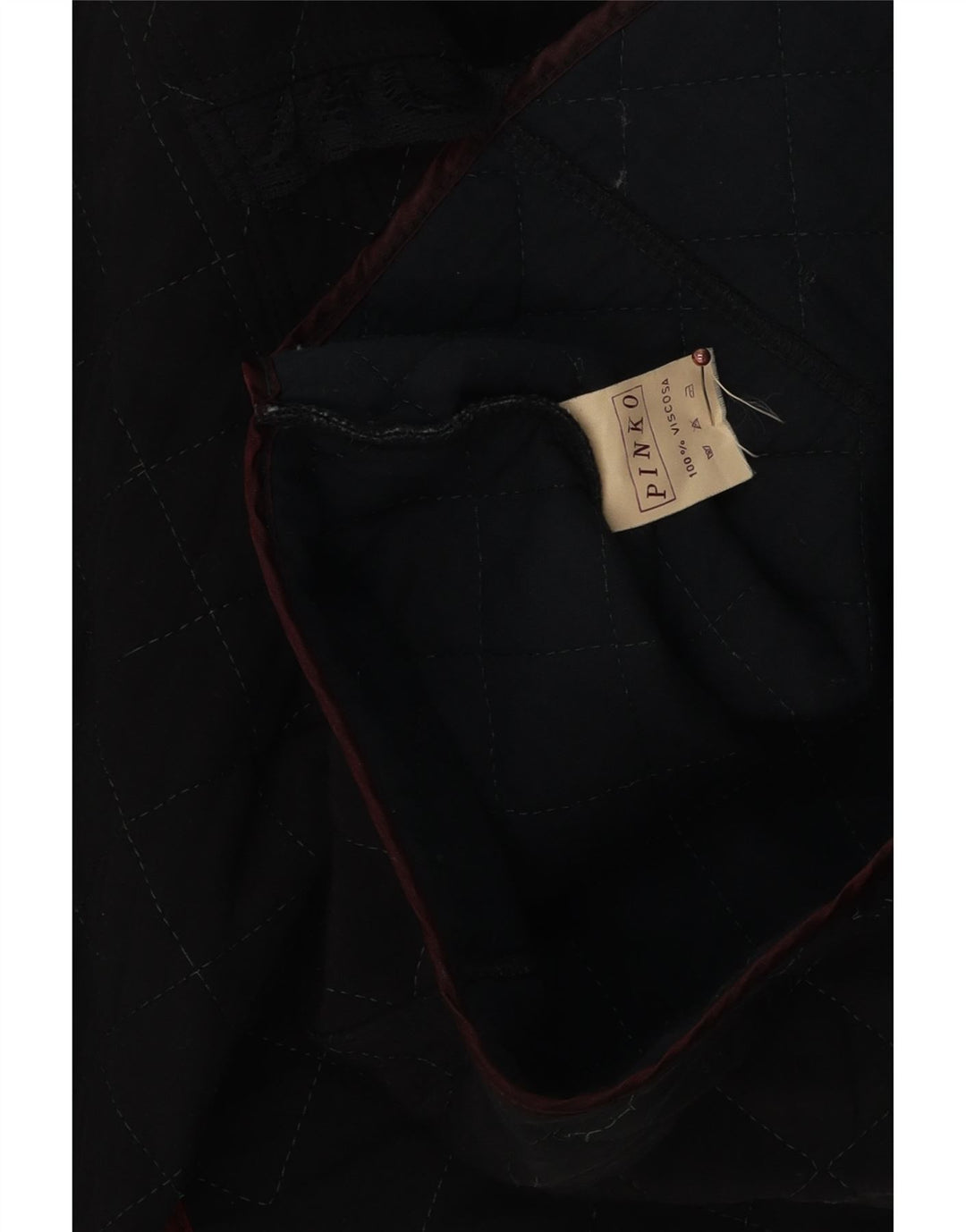 Pinko Женское стеганое болеро UK 14 Средний Черный Вискоза