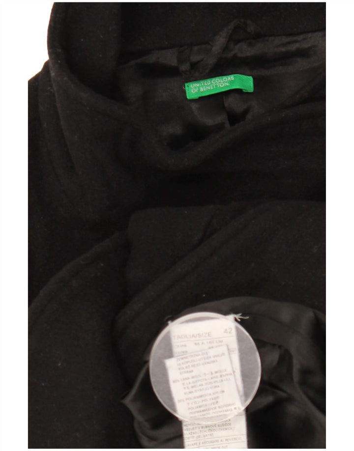 Женское полупальто Benetton IT 42 Medium Black Wool