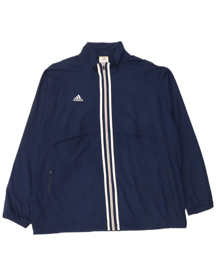Мужская дождевик Adidas Climalite UK 42 XL темно-синий полиэстер
