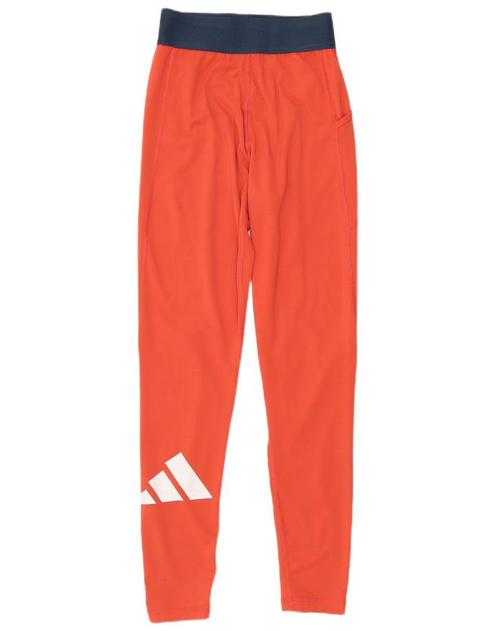 Женские леггинсы Adidas с рисунком UK 4/6 XS, красный полиэстер