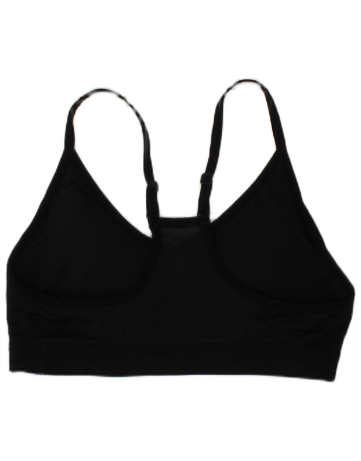 Женский спортивный бюстгальтер Nike Dri Fit, средний черный спортивный топ