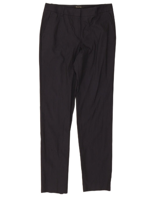 Massimo Dutti Женские костюмные брюки EU 36 XS W26 L29 Темно-синие в тонкую полоску