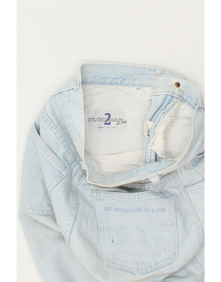 ST. GERMAIN Womens Tapered Jeans IT 42 Medium W28 L29 Blue Cotton Vintage St. Germain and Second-Hand St. Germain from Messina Hembry 