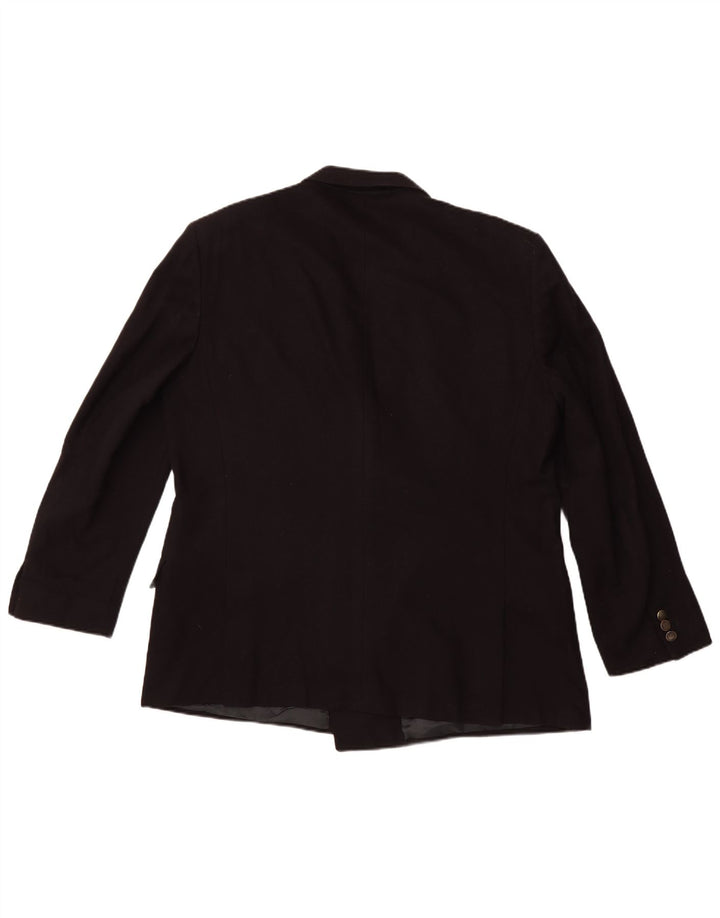 Мужской двубортный пиджак UNGARO UK 40, большой темно-синий