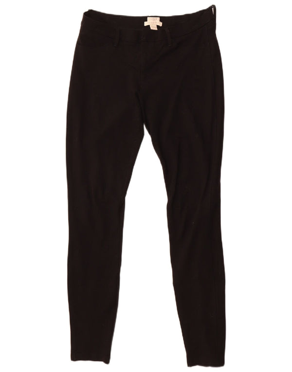 Женские повседневные брюки скинни J. Crew США 8, средние W30 L31, черные вискозы
