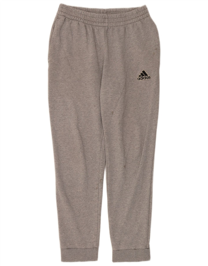 Мужские спортивные брюки Adidas, джоггеры, средний серый хлопок, хлопок