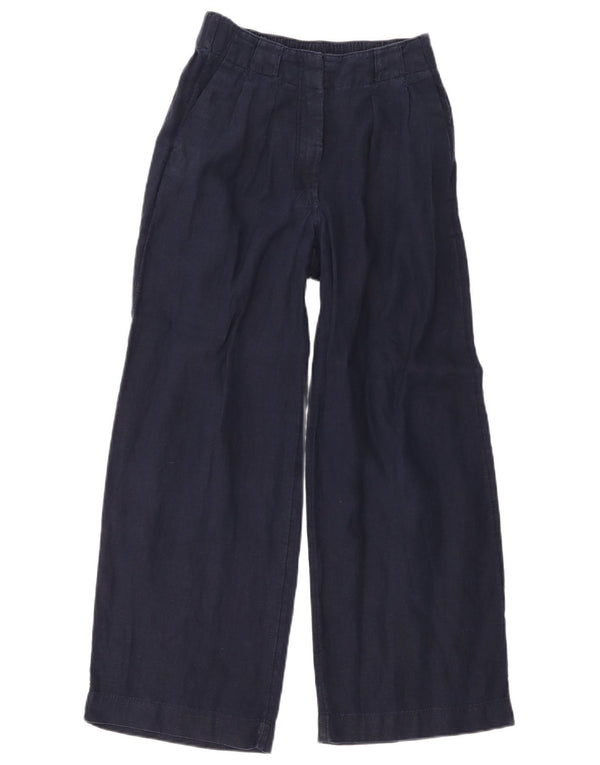 Женские брюки-чиносы Marks & Spencer с высокой талией UK 8 Small W28 L26 Темно-синие, бл.
