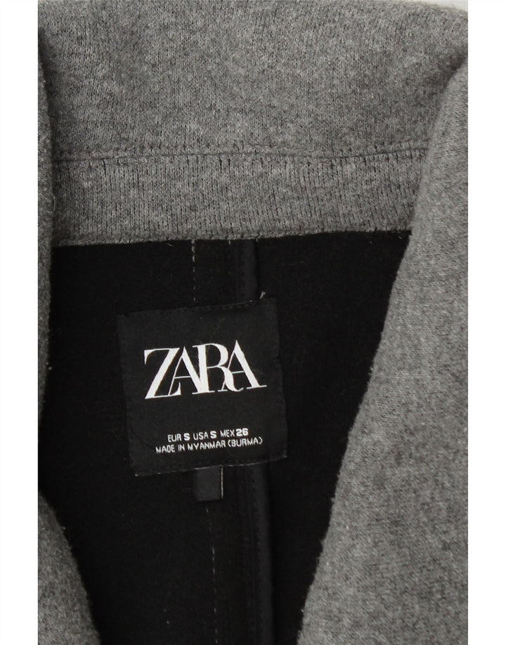 Женское пальто оверсайз Zara UK 10, маленькое серое