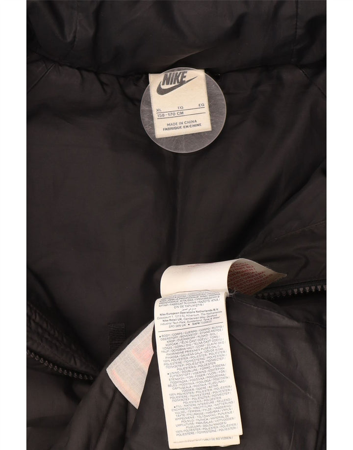 Утепленная куртка с капюшоном Nike для мальчиков 13–14 лет XL, черный полиэстер