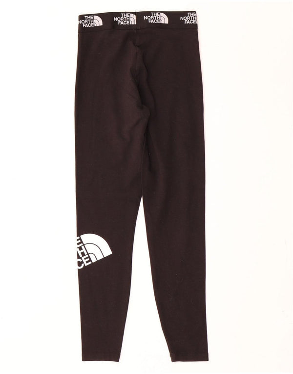 The North Face Womens Graphic Leggings UK 6 XS  Black Cotton
