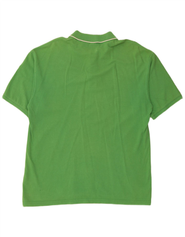 FILA Mens Polo Shirt XL Green Cotton