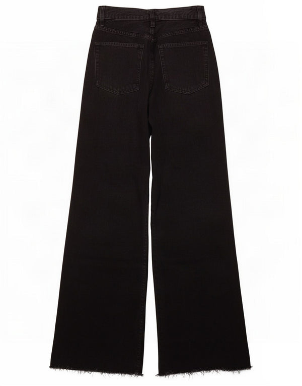 Zara Женские широкие джинсы с высокой талией EU 36 XS W26 L28 Черный