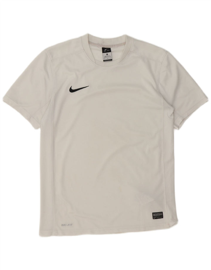 Мужская футболка Nike Dri Fit, средний белый полиэстер