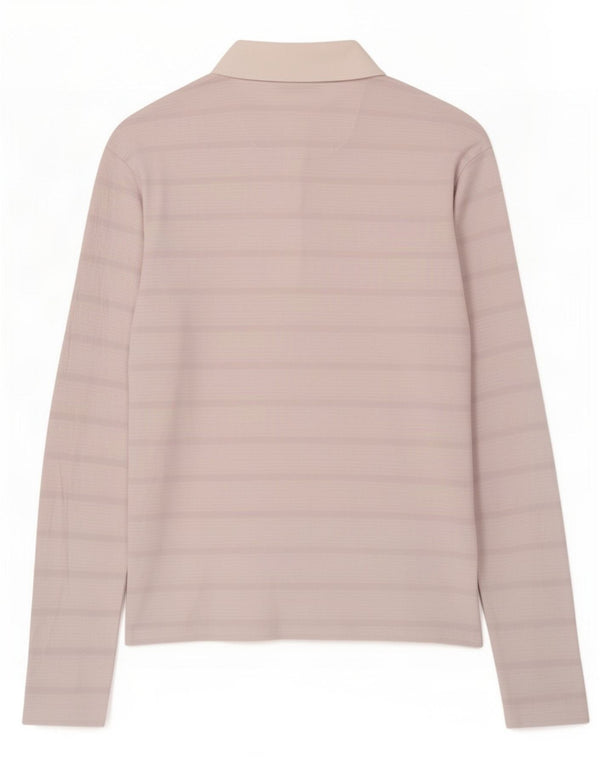 Trussardi Мужская рубашка-поло для регби с длинным рукавом 3XL, белая полоска
