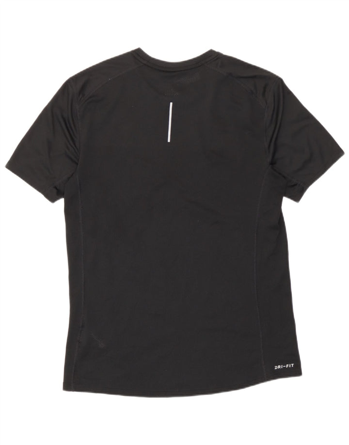 Мужская футболка Nike Dri Fit, средний черный полиэстер