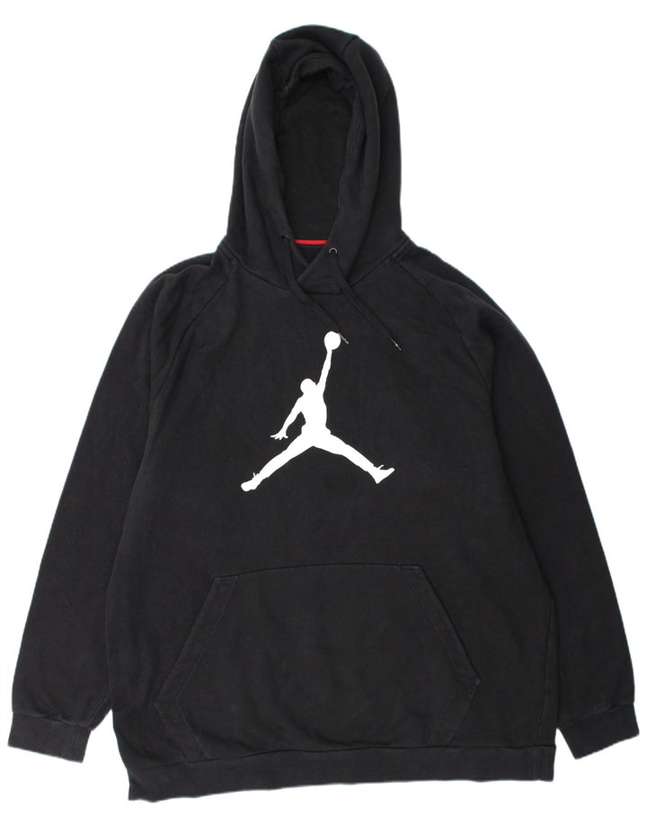 Мужской джемпер с капюшоном JORDAN, 2XL, черный, хлопок