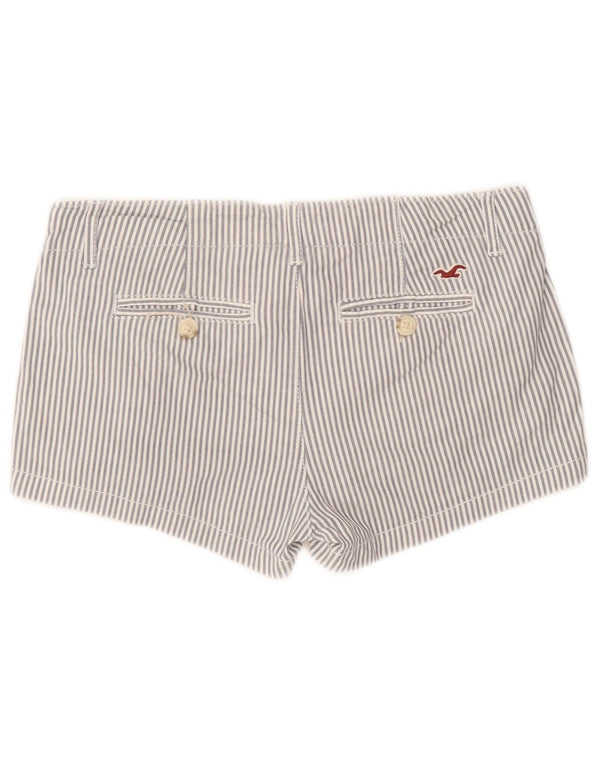 Женские шорты Hollister US 1 XS W25, синие хлопковые полоски в тонкую полоску