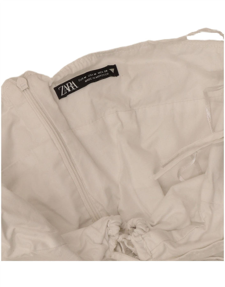Женский сарафан Zara UK 12, средний белый