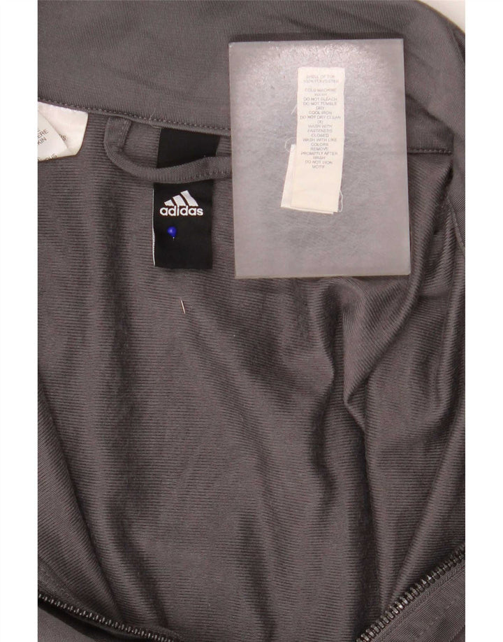 Мужская спортивная куртка Adidas, большая серая полиэстер
