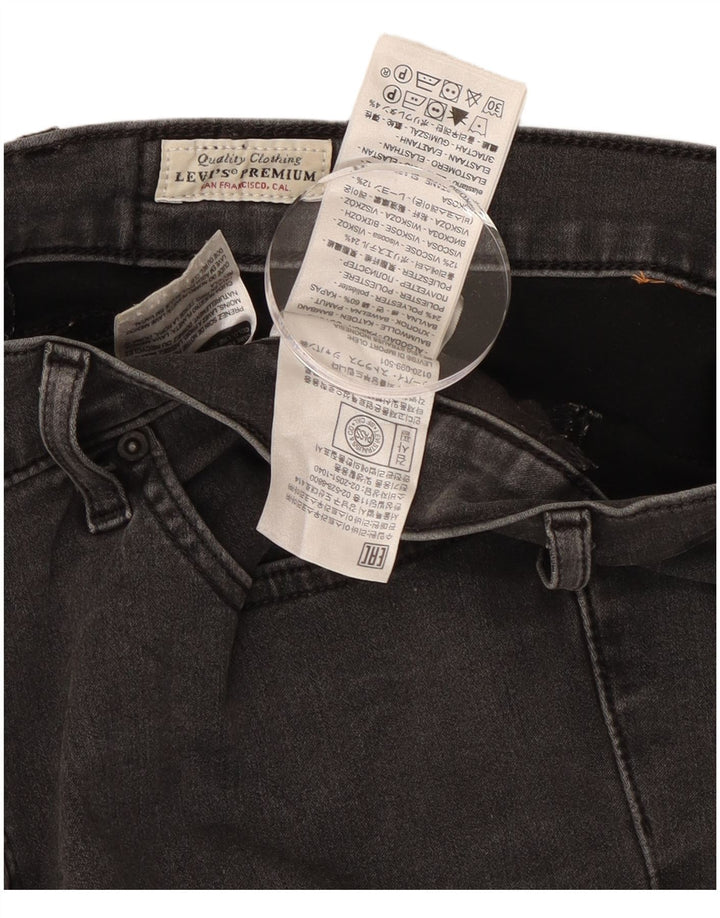 Женские прямые джинсы Levi's 314 W32 L30, черный хлопок