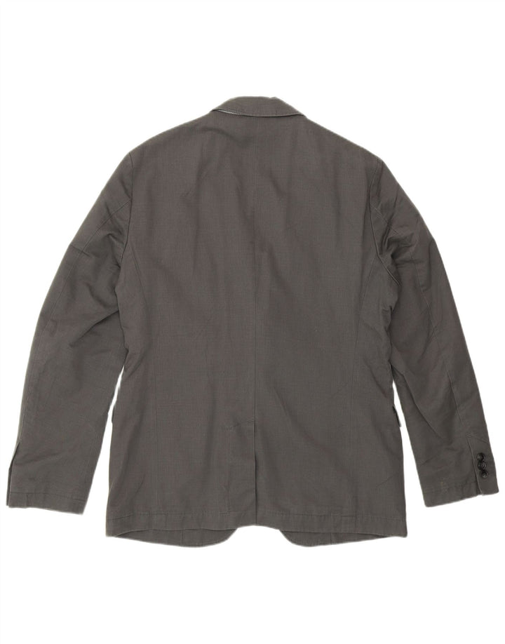 Мужской пиджак Hugo Boss на 2 пуговицах, ЕС 48, средний серый хлопок