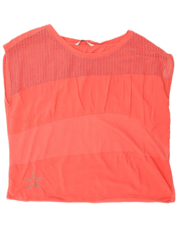 Женская блузка Desigual Top UK 20 2XL Розовый хлопок