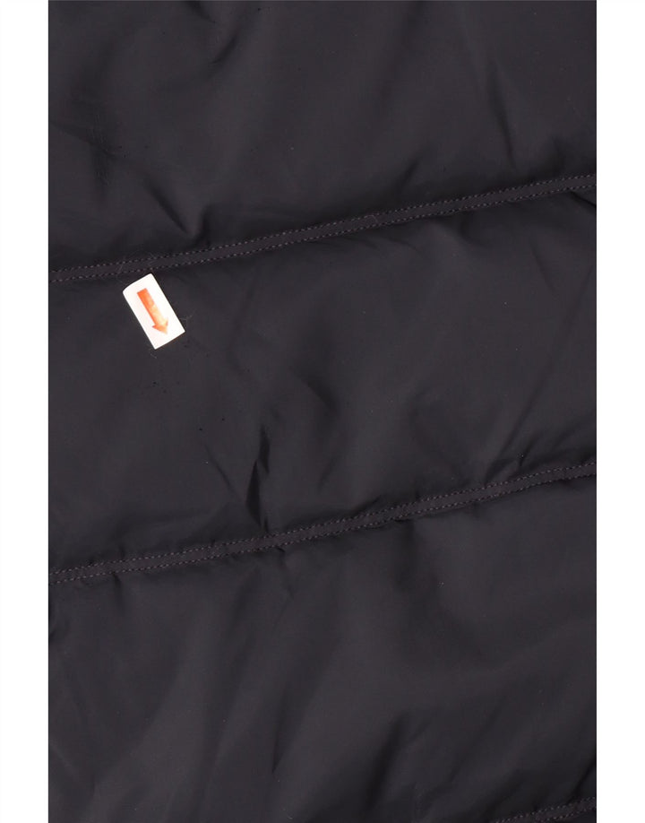 TOMMY HILFIGER Женское стеганое пальто с капюшоном UK 10, маленький темно-синий, полиэстер